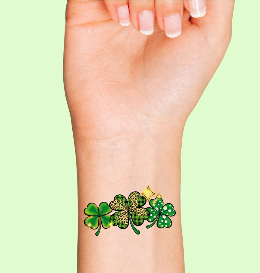 Simple 4 Leaf Clover Tattoo